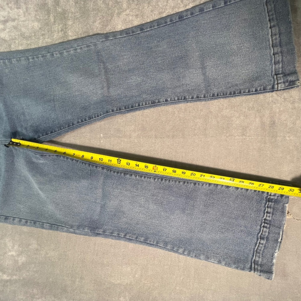 Kensie Jeans Vintage Luxe Savannah High Rise Flare Blue Denim Pants Size 12/31 - Picture 3 of 10